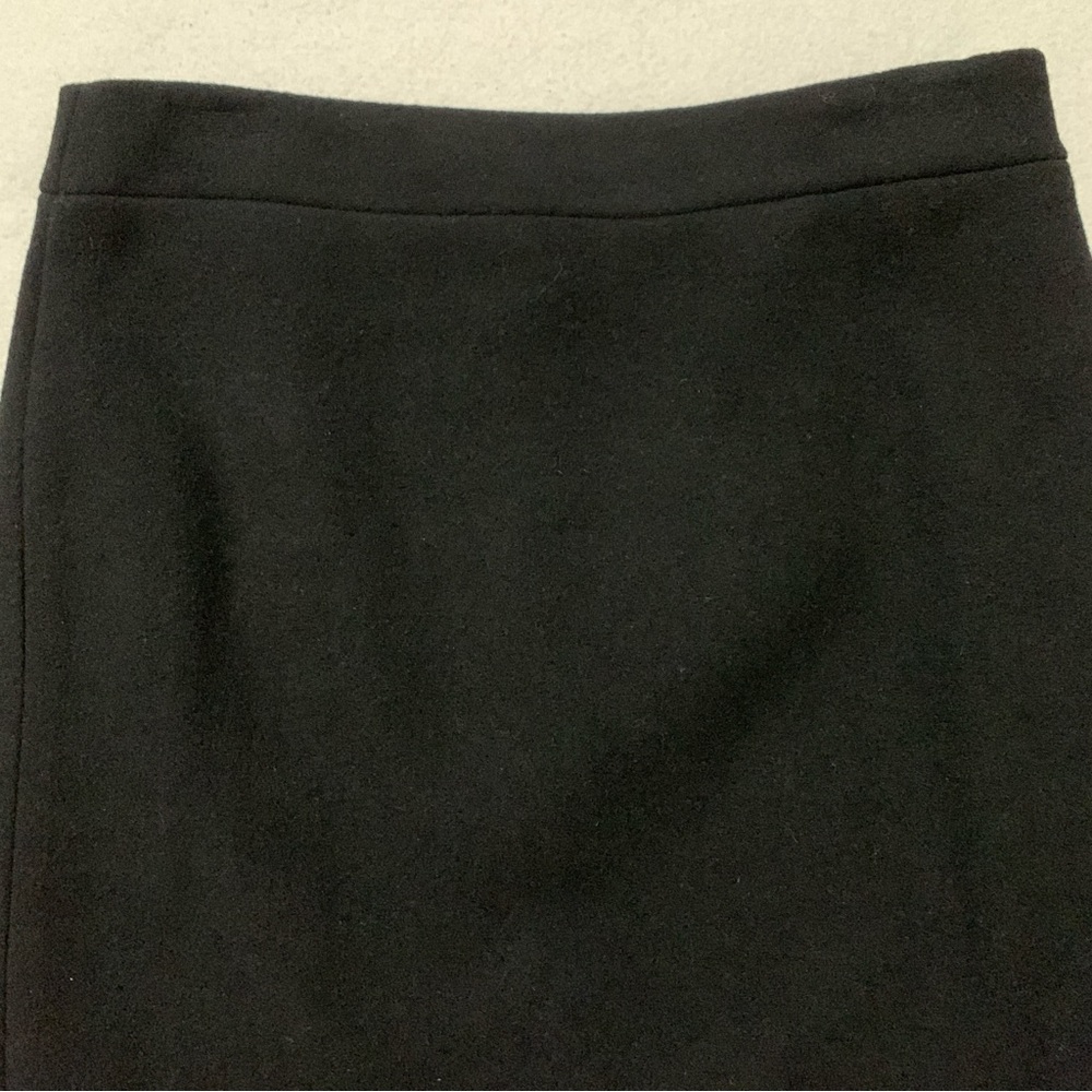 NWT J.Crew Mercantile Womens Pencil Skirt Lined Back zip Wool Blend Black Size 0 - Picture 4 of 16